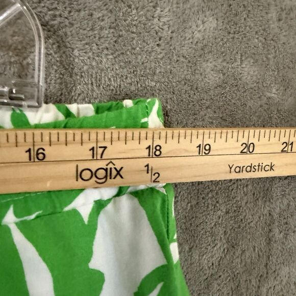 LILLY PULITZER TARGET Womens Pants L Green White Boom Boom Wide Leg Palazzo - Picture 5 of 8